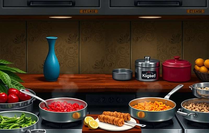 Kolkata Kebab Spike advanced gameplay showing efficient workspace organization and batch cooking techniques with Kolkata Kebab Spike watermark